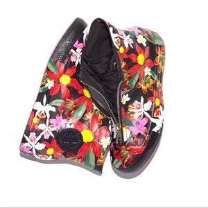 Converse x Patbo Shroud Floral Black Leather High Tops Sz 6